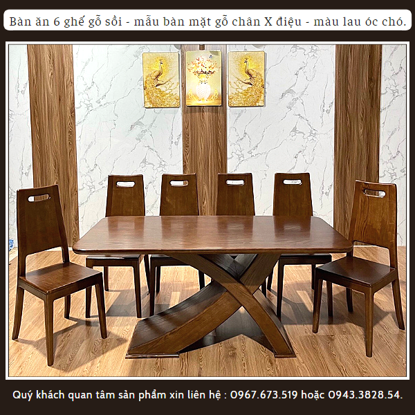 bàn ăn 6 ghế