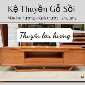 Kệ chân thuyền gỗ sồi tự nhiên với màu sắc ấm áp, mang lại cảm giác gần gũi, thanh thoát cho căn phòng. Một lựa chọn lý tưởng cho không gian sống đẳng cấp.