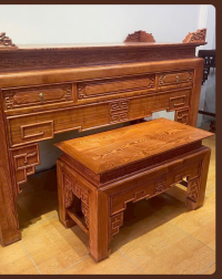 Bộ Án Gian Gỗ Sồi Màu Hương 1m97 – Sản phẩm nội thất thờ cúng cao cấp