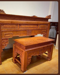 Bộ Án Gian Gỗ Sồi Màu Hương 1m97 – Sản phẩm nội thất thờ cúng cao cấp